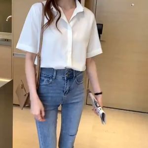 Blouse for Women: Short Sleeve Top & Chiffon Shirt