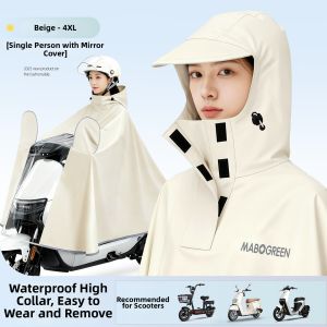 WANBAOLV | Enhanced Waterproof Electric Bike Raincoat for Women
