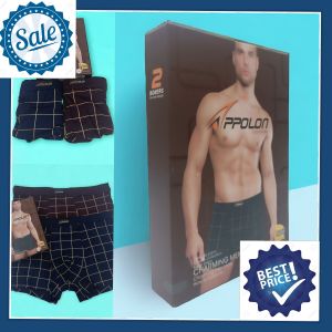 2PCS/BOX APPOLON MENS BOXER UNDERWEAR COTTON GOOD QUALITY CLASSIC COLLECTION
