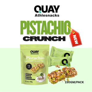 Quay Athlesnacks Trio Nuts Crunch (150G X 3 Packets) - Healthy Snacks / Quay Wholefoods / Teck Sang
