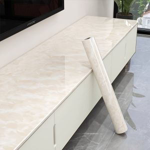 Marble Kitchen Oil-Proof Film Stove Waterproof Moisture-Proof Self-Adhesive Wallpaper Countertop Cabinet Renovation Tile Sticker