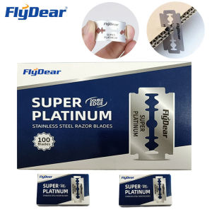 FLYDEAR 10-1000 PCS Stainless steel razor blade old-fashioned manual double-sided razor blade hairdressing barber shop tools