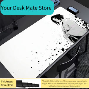 Bandai | Rubber Mouse Pad Naruto Sasuke Office Lockedge Large Gaming Accessories Computer Gamer Keyboard Mouse Mat Desk Mousepad For Gift