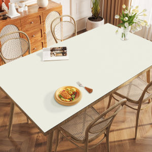 Leather Table Mat Waterproof Modern Office Desk Pad Simple Dining Table Cloth High Grade White Tablecloth Home Decor Accessories
