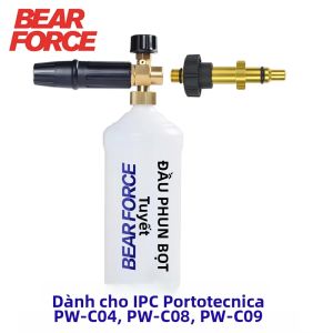 BEAR FORCE | Bình Tạo Bọt Tuyết Rửa Xe Áp Suất Cao Đầu Phun Đồng Máy Tạo Bọt Tương Thích Với Kolner Anlu Kpaton Maltec IPC