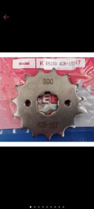 SCC 2 IN 1 RS150/WAVE100R / WAVE125 / DASH110/DASH125/ ALPHA/ FUTURE / RS150 Front & Rear Sprocket Spoket Belakang 428 BLACK DEPAN BELAKANG