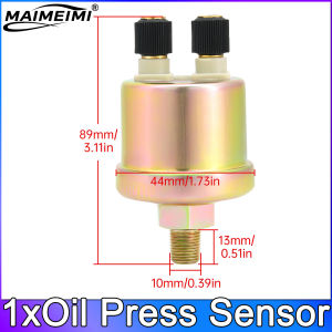 RYSJM | 2in1 52mm Dual Gauge with Alarm Oil Pressure Metet 10 Bar 145 PSI Oil Temperature Gauge 50~150 C 122-302 F Oil Temp Press Sensor