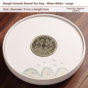 XIANGYE | Round Tea Tray for Gongfu Tea Water Storage