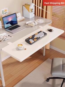 QINQI | No Drill Space Expanding Desk Extension With Arm Support Foldable Shelf