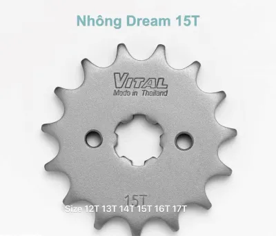 Nhông VITAL 12T -13T - 14T - 15T -16T -17T lắp cho xe Dream Future Wave MSX SYM