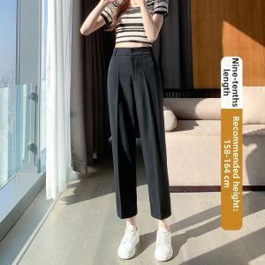 Summer French High Quality Womens Trouser Trousers Slim