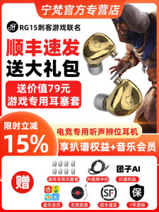 NingFan Acoustics RG15 Wired Type-C Earphones with Microphone In-Ear Gaming Headset Jointly Named Acoustic Assassin Creed Vision