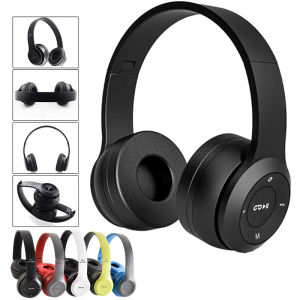 P47 Bluetooth 5.0 Wireless Sports Game Headset Foldable HIFI Stereo Bass Music Earphone With Microphone For iPhone Huawei Xiaomi