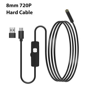 Camera Nội Soi Android HD720P TYPE-C Với 6 Đèn LED Đầu Dò 8MM USB Chống Nước Video Borescope Cho Điện Thoại Android PC Kiểm Tra Ô Tô