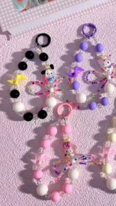 Gratis Ongkir - Gantungan Hp Aesthetic / Phone Strap Beads / Gantungan HP Bracelet / Phone Strap Unik Lucu / Strap Tali Gantungan HP