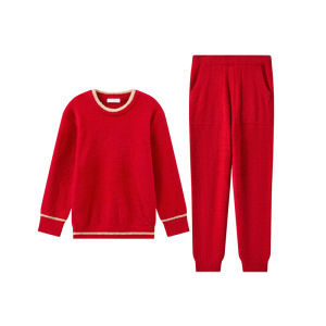 ManiForm | Womens New Chinese Style Chenille Souffle Velvet Comfortable Loungewear Set