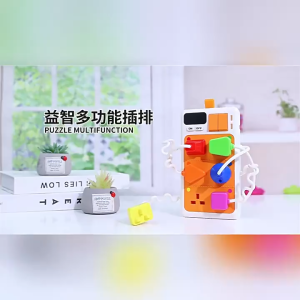 LED Busy Board for Kids - Montessori Early Learning Activity Toy with Light Switch
