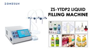 ZONESUN Liquid Filling Machine เครื่องปั๊มควบคุมดิจิตอลไฟฟ้าแบบท่อขวดเล็กเครื่องบรรจุน้ำหอมน้ำแร่น้ำผลไม้น้ำมันของเหลว