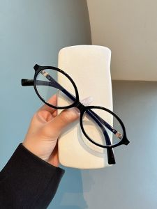 Zhang Yuan Ying Book Nerd Womens Glasses Anti Blue Light Flat Top Oval Retro Tortoiseshell Cat Eye Frame Optical Glasses