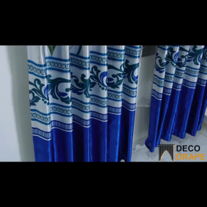 Gorden Jendela Ruang Tamu Mewah Kain Blackout Tebal Dan Lembut Model Smokering Poni Tempel