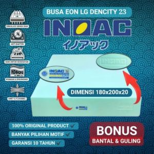 Kasur Busa Inoac EON D23 Multicolor Ukuran 180x200x20cm dengan Bantalan & Guling - Garansi 10 Tahun