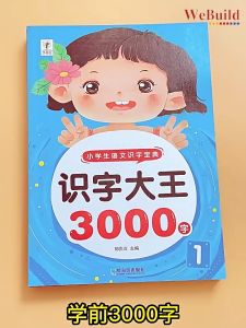 识字大王3000字(全套6册) 幼小衔接认字儿童早教启蒙书 Children Chinese Character Learning Picture Book pinyin Buku WeBuild