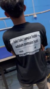 T-SHIRT LAKI-LAKI TANPA HOBI / KAOS DHALCIM / BAJU DEWASA PRIA WANITA KEREN BAHAN COTTON TebunsuStore