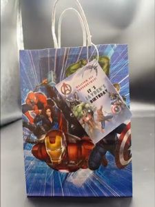 (Ready stock in Selangor) Wonderparties Super hero School Kids Birthday Party Gift Set/Souvenirs/doorgifts/prize for competition/customized name cards/Pek hadiah hari jadi 儿童生日精美伴手礼