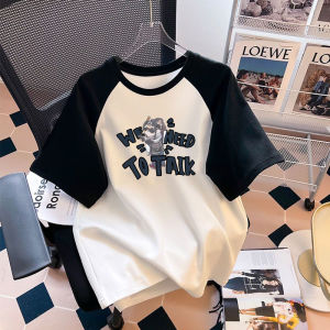 Áo Thun Cotton Nam Tay Ngắn Mùa Hè 2025 Phong Cách Mỹ Rộng Rãi Thời Trang Tay Lửng Thương Hiệu Hợp Thời Trang Thể Thao Thường Ngày