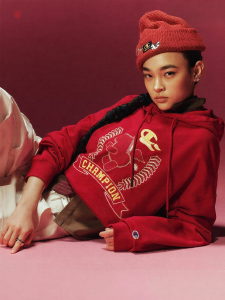 Champion | Horse Year Series Couples Hoodie Red New Spring