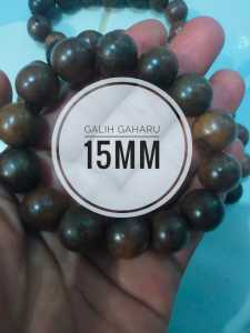 gelang kayu gaharu 15mm gelang galih gaharu wangi