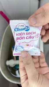 Viên thả bồn cầu CleanZ sạch khuẩn thơm mát tẩy sạch mảng bám khử mùi diệt vi khuẩn toilet chai thả bồn cầu thế hệ mới