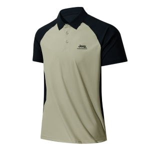Jeep | Jeep Mens Polo Shirt Quick Dry Breathable Running Outdoor T-Shirt Short Sleeve UV Protection UPF50+ Cool Feeling Summer Top