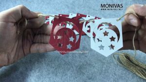 Small Singapore Flag Garland NDP Party Bunting Banners Wall Decorations