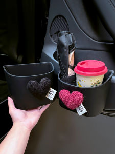 ขยะรถยนต์แบบติดที่เบาะรถ อุปกรณ์เสริมรถยนต์แบบติดประตู กล่องเก็บของแบบพกพา มีซิปปิด สำหรับจัดระเบียบ ขวดน้ำ ร่ม กล่องใส่ของรถยนต์แบบหนัง