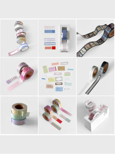 Easy Tear No Trace Scrapbooking Tape Memo Stick on Paper Decorative  And Beautiful Pattern Office School Supplies