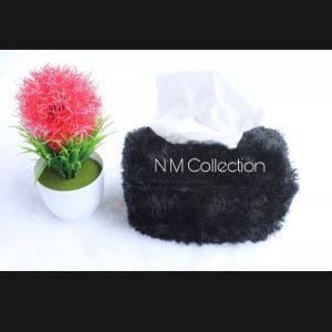 Sarung cover tempat tisu bulu rasfur