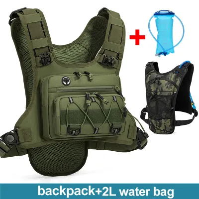 Running Cycling Chest Pack Hydration Vest For with Water Bag Bicycle Race Marathon Sports Tactical Pouch Rid Camping Backpack