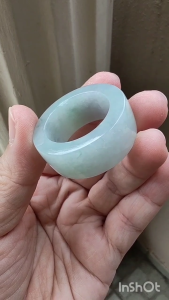 Jadeite Jade Ring Band Cincin Jade - FC-JQ-008 - Ring Size 29 (Hong Kong Size)