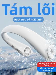 Quạt Cầm Tay Cổ Lồng Pin USB Siêu Bền Thời Lượng Pin Siêu Dài Không Có Lá Quạt Nhỏ Di Động Ngoài Trời 2298 Quạt Cổ Lồng