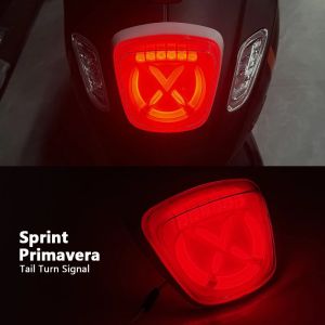 Motorcycle For Vespa Primavera Sprint 150 Sprint150 LED Rear Tail Light Brake Taillight Turn Signal Light Stop Lamp