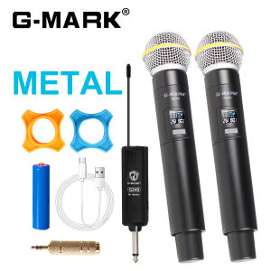 G-MARK | Wireless Microphone G-MARK G24S Karaoke Mic Microphone Work 5 Hours For Speakers Live KTV Show Home Party Church