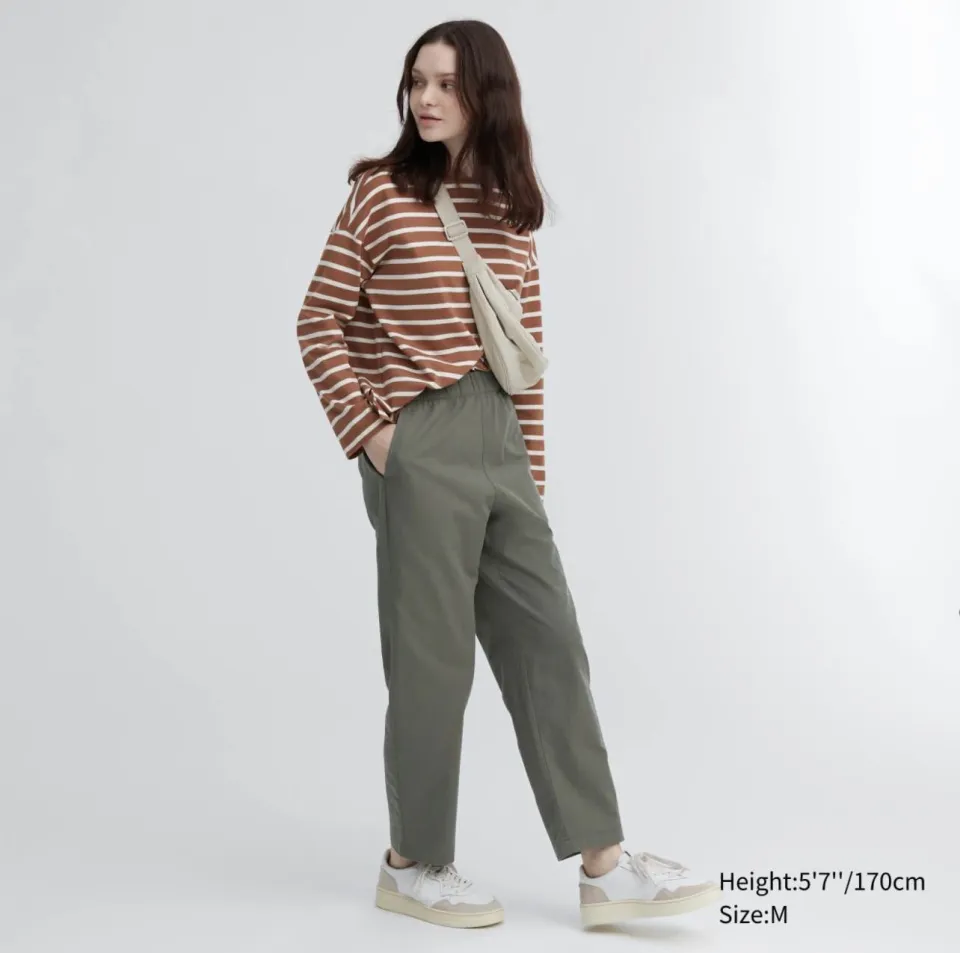 Uniqlo Cotton Relaxed Ankle Pants Women