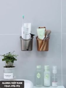 Cấu dính tường hình gấu Beary BR-02 đựng bàn chải kem đánh răng xà phòng đồ dùng học tập - Cốc gấu dính tường siêu chắc tải trọng 5kg đa năng