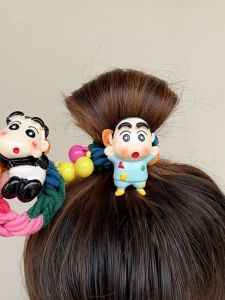 ริบบิ้นผมลายการ์ตูนเกาหลีญี่ปุ่น 2 ตัว ริบบิ้นผมลายปากหมูสีสันสดใสสำหรับเด็กผู้หญิง ริบบิ้นผมแฟชั่น เครื่องประดับผม