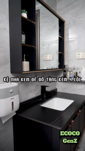 Kệ Nhả Kem ECOCO 4 Cốc Cắm Bàn Chải Giá Để Bàn Chải Đánh Răng Treo Tường Gia Đình Để Đồ ECOCO Đa Năng Không Khoan Tường