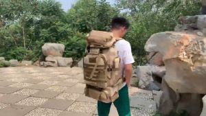 Large Capacity Camouflage Outdoor Mountaineering Bag: Multi-Functional Backpack Expansion Travel Bag Portable Hiking Bag