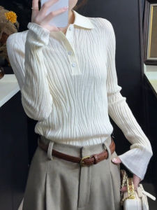 QINGNAER | Sleek and Slimming Knit Sweater Large Size