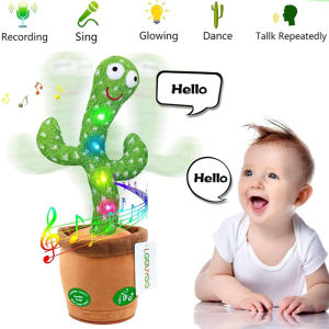 Kids Dancing Talking Cactus Toys Singing Mimicking Recording Repeating What You Say Cactus Plush Toy