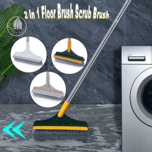 Upgrade Your Cleaning Game: Long Handle 2in1 Floor Scrub Brush & Premium Rotating Scrub Brush